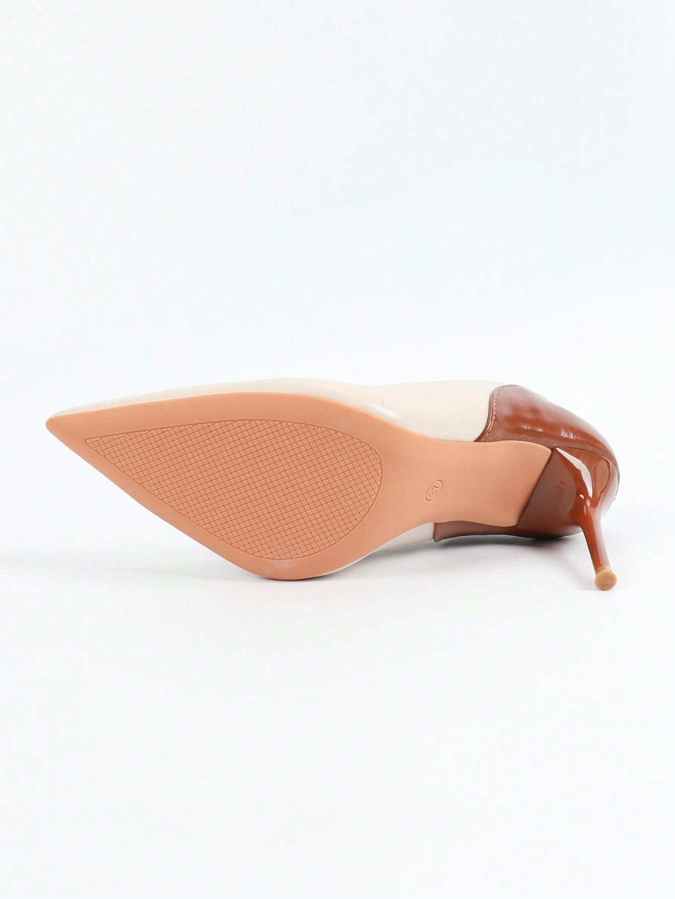 Women's Elegant Retro Pointed Toe Stiletto High Heels, Comfortable Versatile Formal Party Pumps White